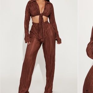 Fashion Nova Chocolate Brown Jumpsuit